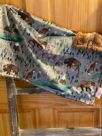 Image 2 of Into The Woods Baby Minky Car Seat Blanket