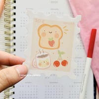 Image 2 of Breakfast Stamp Vinyl Sticker