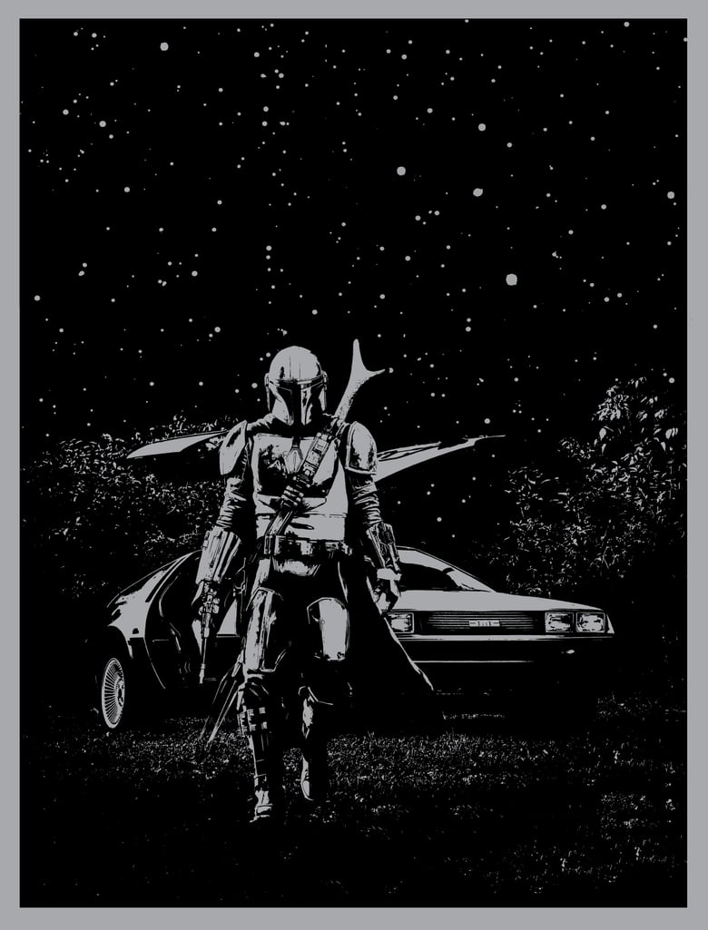 Image of Mandalorian's Delorean