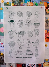 Image 1 of Recipes with Friends Tea Towel