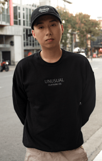 Black Crewneck With Bold Logo