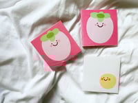 Image 1 of Strawberry/egg sticky notes