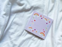Image 1 of Purple rainbows sticky notes
