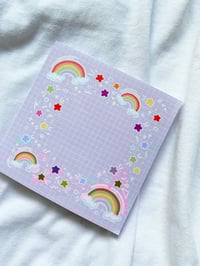 Image 2 of Purple rainbows sticky notes