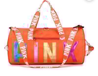 P I N K Duffle/Spinnanight/Gym Bag ORANGE 