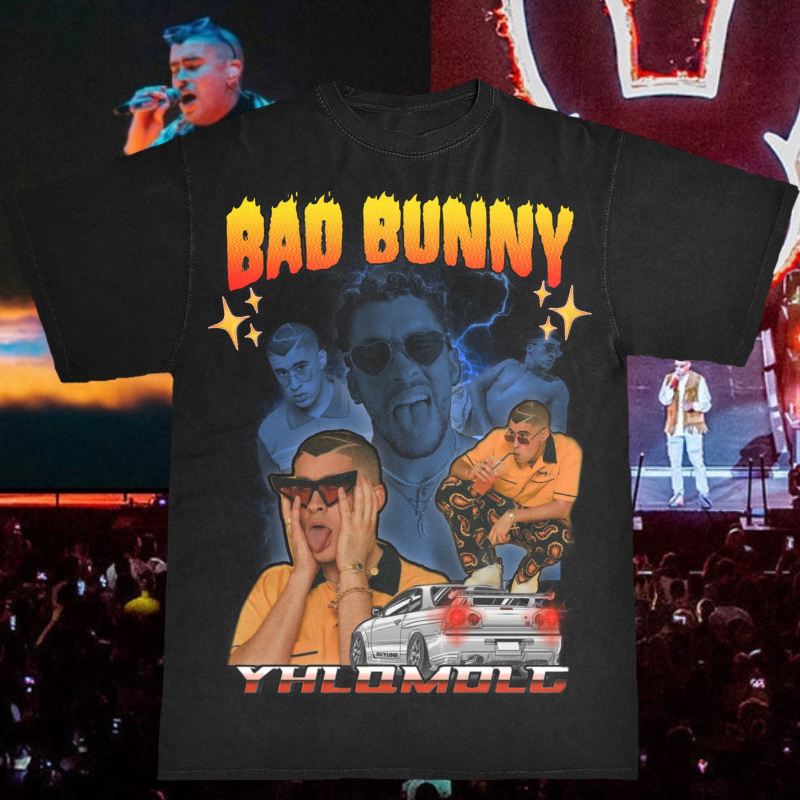 Bad bunny graphic tee Clearance