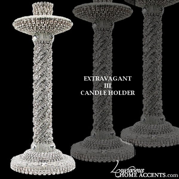 Image of Swarovski Crystal Extravagant Candle Holder III