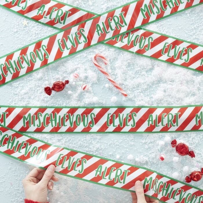 Image of Mischievous Christmas Elves Caution Tape