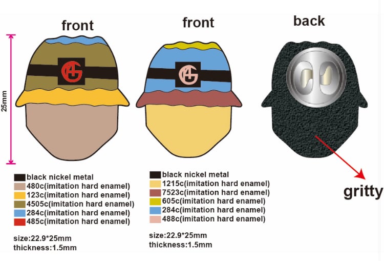 Image of SALE: 'Adored' and 'Drums' Pin Badge Set 1/50