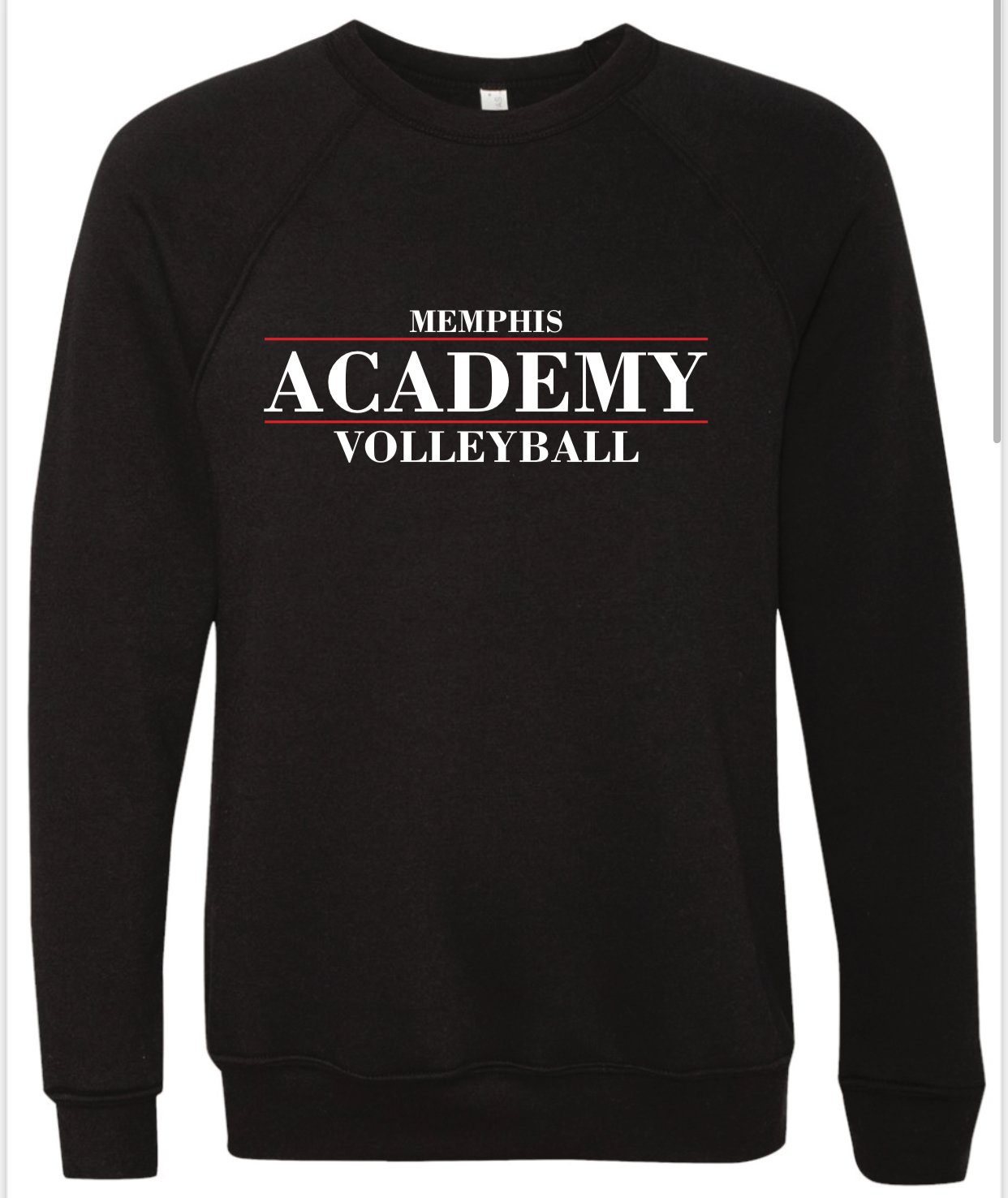 Image of Memphis Volleyball Academy Crew STACKED Logo Sweatshirt - (Multiple Color Options)