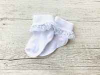 White Frill Socks