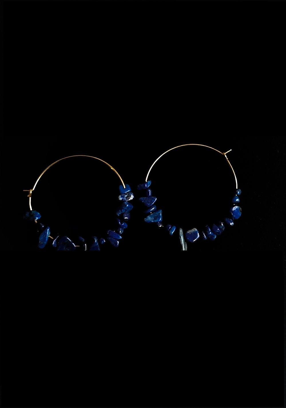 Image of Créoles lapis lazuli
