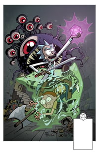 Image 1 of Print & Sketch: Rick & Morty VS Dungeon & Dragons