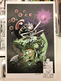 Image 2 of Print & Sketch: Rick & Morty VS Dungeon & Dragons