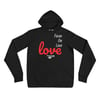 Focus On The Love Hoodie (Black/White/Red)