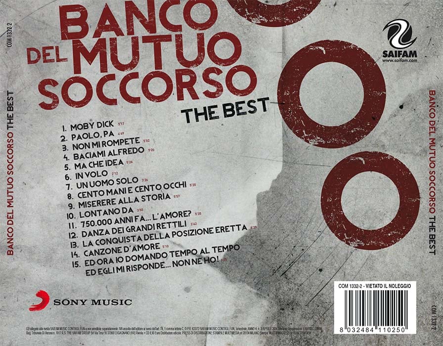 COM1332-2 // BANCO DEL MUTUO SOCCORSO - THE BEST (CD COMPILATION)