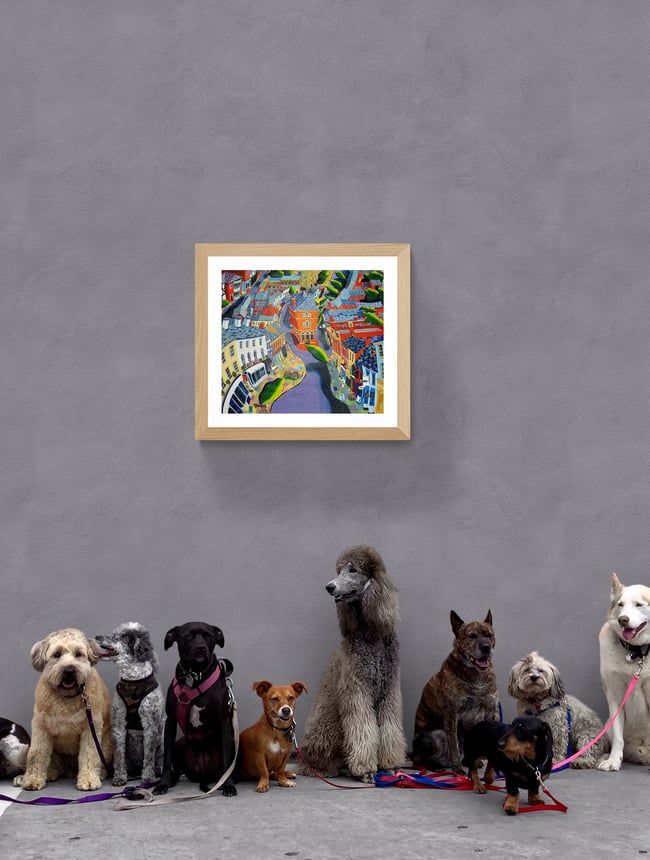 Market Harborough, The Old Town Hall Print