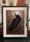 "The raven and the moon"  Fine Art Print