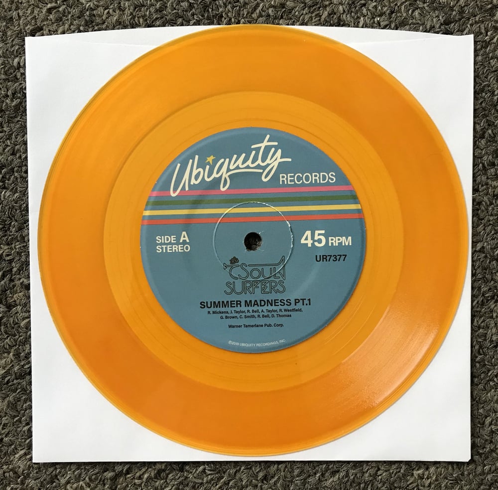The Soul Surfers - Summer Madness Pt. 1 b/w Summer Madness Pt. 2 (gold 7”)