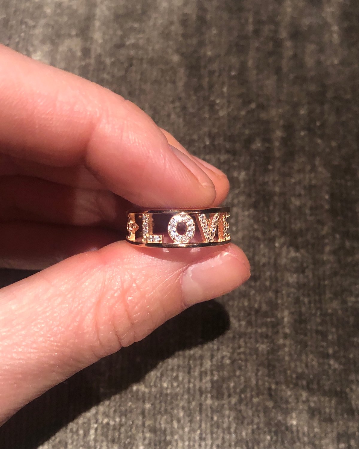 Love ring | Glass & Brass