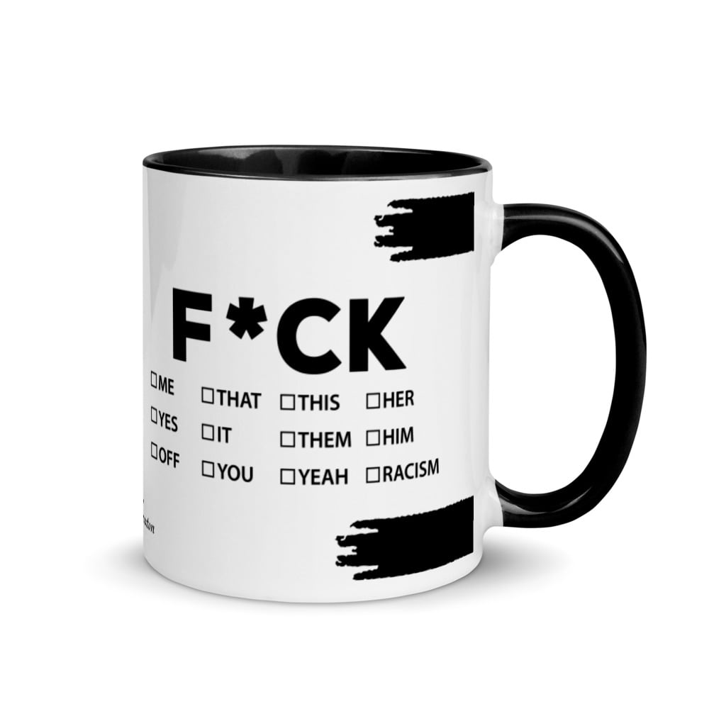 Image of F*CK... Check Box Mug with Color Inside