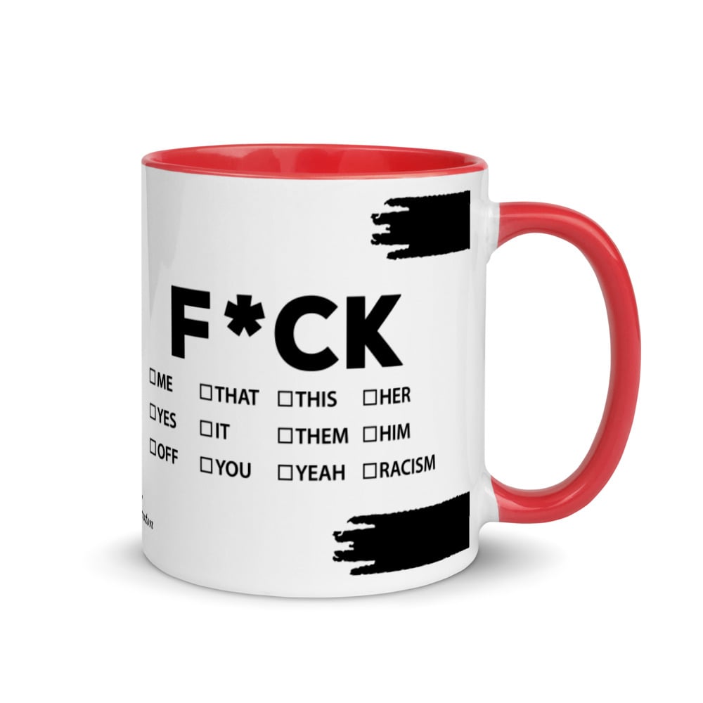 Image of F*CK... Check Box Mug with Color Inside