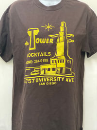 Brown/gold Tower t-shirt.