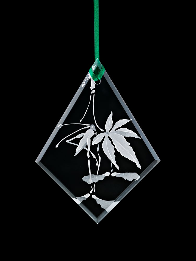 Image of Japanese Maple Leaf with Cricket Pendants