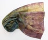 Magic Wand - Ecoprint and botanical dyed silk scarf