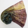 Magic Wand - Ecoprint and botanical dyed silk scarf