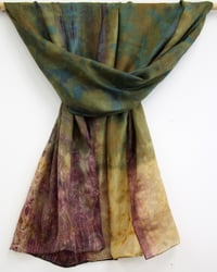 Image 5 of Magic Wand - Ecoprint and botanical dyed silk scarf