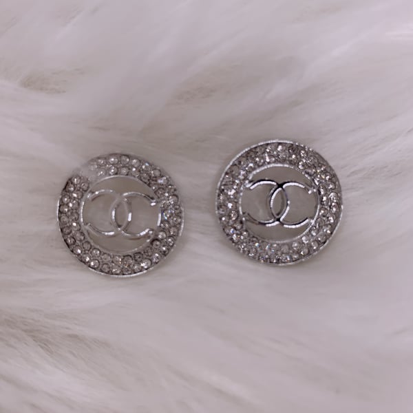 Image of Chanel silver circle 