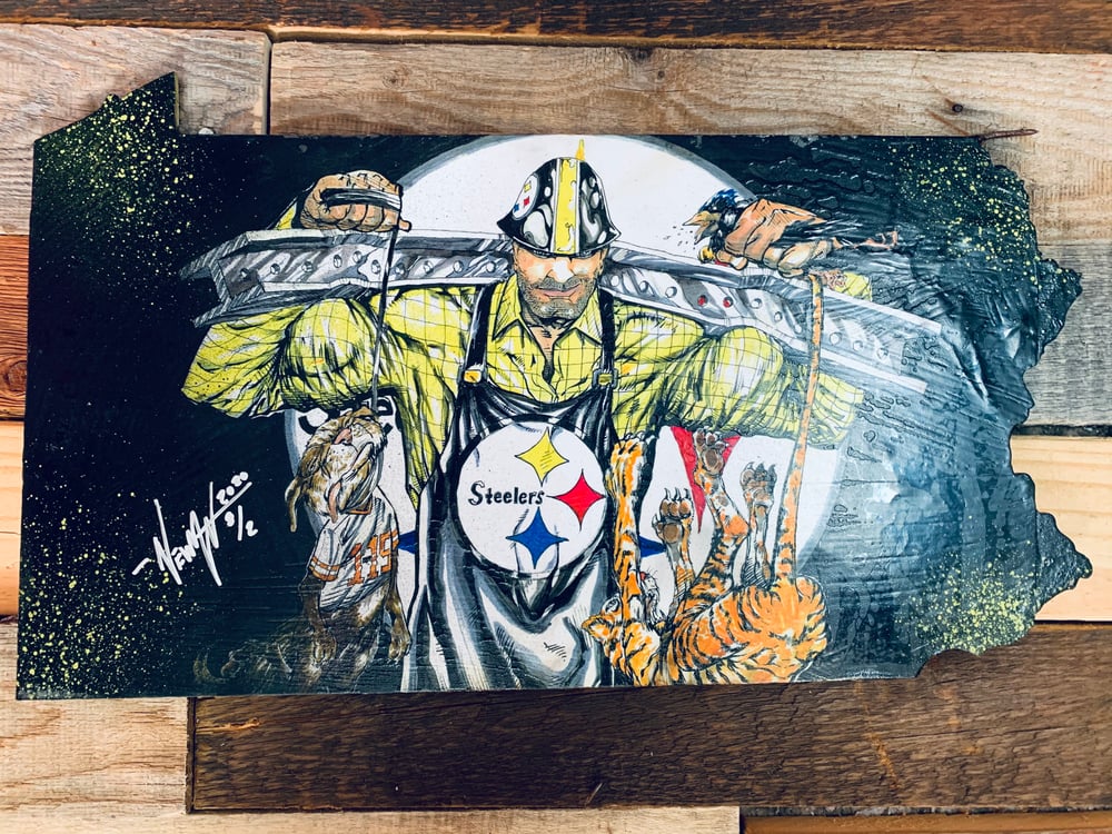 Image of "Heart of Steel"(Hand Painted Reproduction)