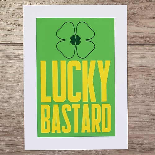 Image of Lucky Bastard Clover Print