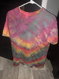 Rasta V line spider tie dye