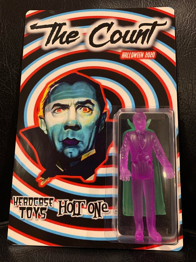Image of The Count from Headcase Toys and Holt ONE (10/13 Purple w/green cape)