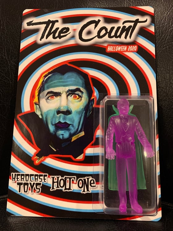 Image of The Count from Headcase Toys and Holt ONE (10/13 Purple w/green cape)