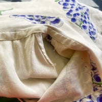 Image 5 of Vintage 1960s-70s Button Front  Sleeveless Grape Print Top - L