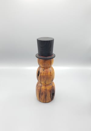Image of Hedge Log Snowman #2