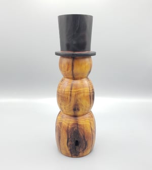 Image of Hedge Log Snowman #2