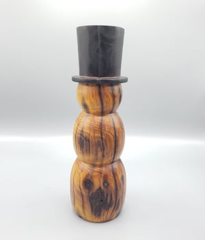 Image of Hedge Log Snowman #2