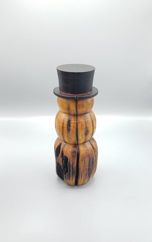 Image of Hedge Log Snowman #4