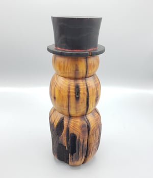 Image of Hedge Log Snowman #4