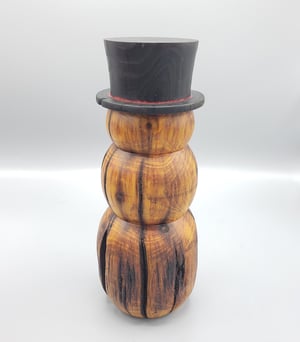 Image of Hedge Log Snowman #4