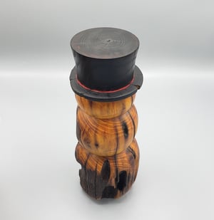 Image of Hedge Log Snowman #4