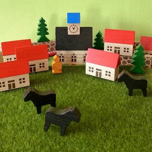 Image of Miniature Wooden Village sets