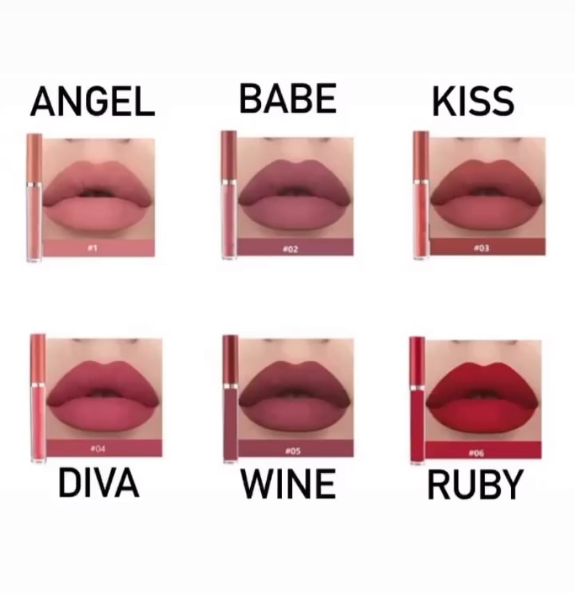 Image of 6pc Matte Liquid Lipstick set