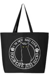 Lucky Kitty Large Tote Bag