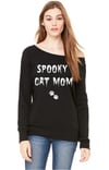 Spooky Cat Mom Off Shoulder Sweater