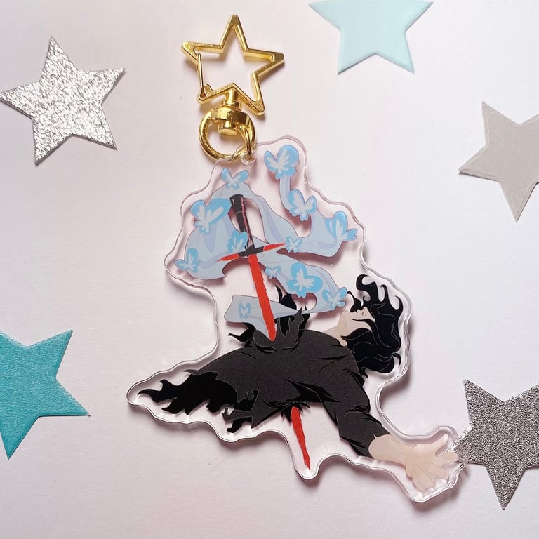 Butterfly Boy Keychain